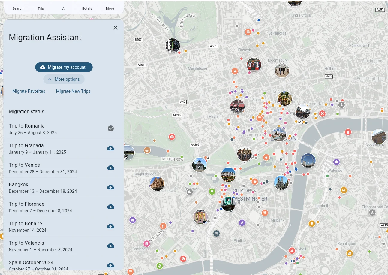 Tripomatic Migration Assistent